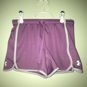Under armour purple shorts